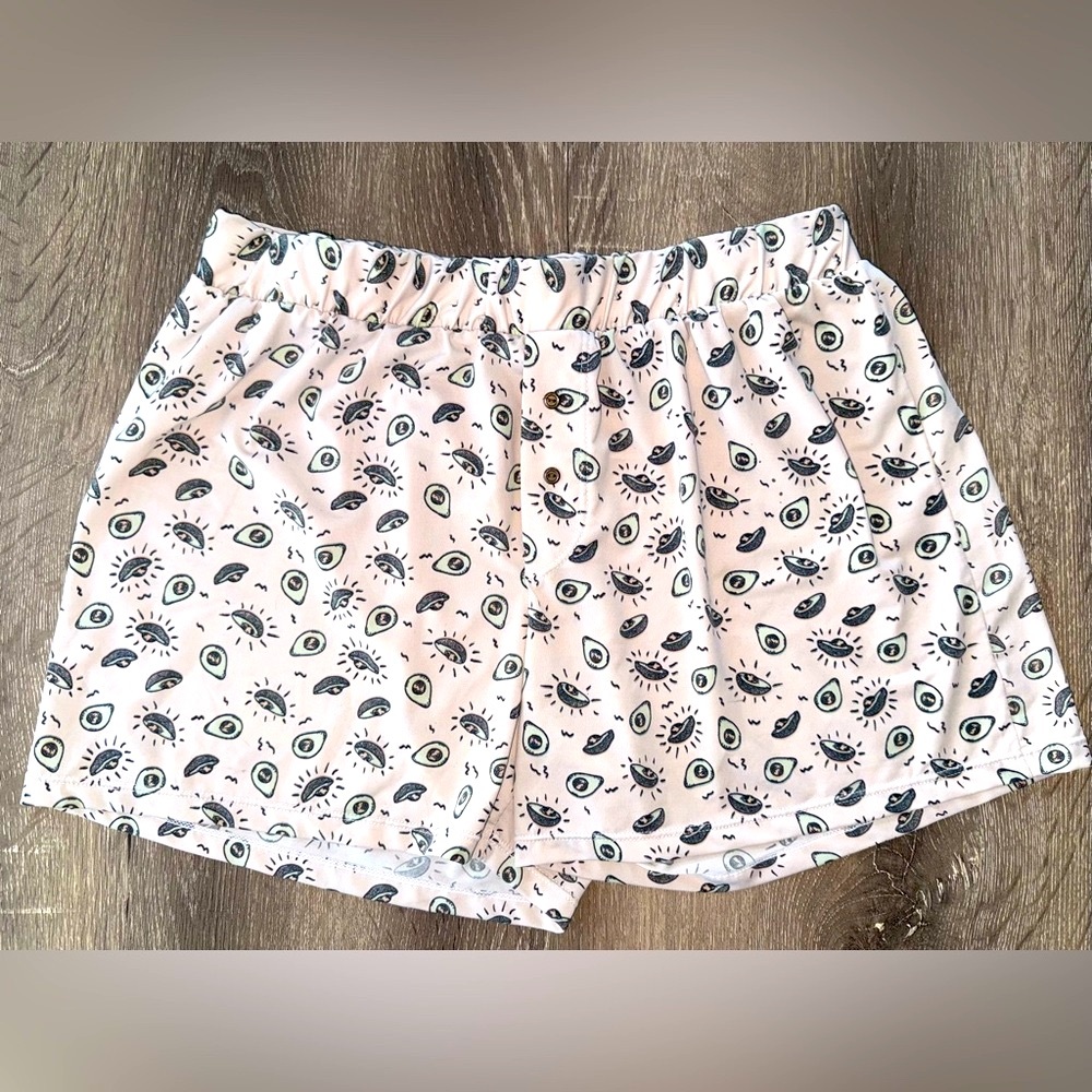 TALULAH Pink Eye Print Pajama Shorts